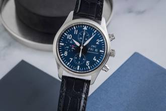 Thumbnail von IWC Fliegeruhr Chronograph Schaffhausen Fliegeruhr Chronograph Automatik Stahl Ref. IW371701