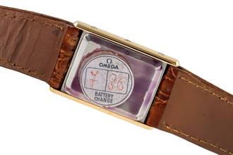 Thumbnail von Omega De Ville Tank White Dial Stahl / Gold Quarz Damenuhr 591.0264 Vintage