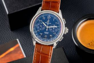  Breitling Duograph Premier B15 Duograph 42 Handaufzug Ref. AB1510171C1P1 B&P 