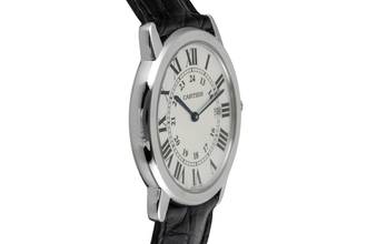 Thumbnail von Cartier Ronde Solo de Cartier Edelstahl Quarz Herrenuhr Ref. W6700255 Papiere