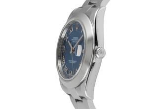 Thumbnail von Rolex Datejust II 41 Blue Roman Dial Oyster Stahl Automatik Herrenuhr Ref 116300