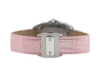 Thumbnail von Cartier Santos 100 Pink Dial Stahl Automatik Damenuhr Ref. W20133X8 B&P 2014