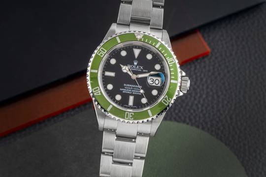  Rolex Submariner Date Kermit Swiss Made Dial Automatik Herrenuhr Ref. 16610LV 