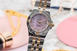 Thumbnail von Breitling Starliner Diamond MOP Dial Stahl / Gold Quarz Damenuhr B71340 B&P 2006