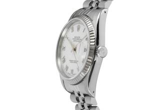 Thumbnail von Rolex Datejust 36 White Roman Dial Stahl / Weissgold Automatik 16234 B&P LC100