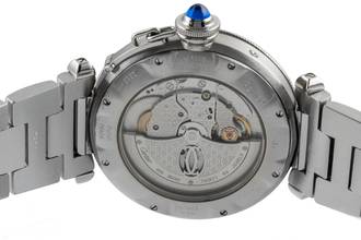Thumbnail von Cartier Pasha GMT Power Reserve Automatik Stahl Herrenuhr Ref. W31037H3 2388