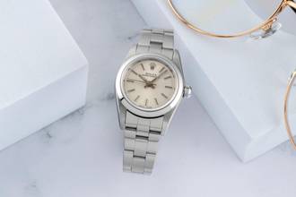 Thumbnail von Rolex Oyster Perpetual Silver Dial Edelstahl Automatik Damen Ref. 76080 Y-Serie
