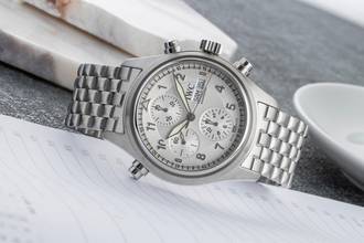 Thumbnail von IWC Pilot's Watch Double Chronograph Pilot's Double Chronograph Stainless Steel Automatic Rattrapante Ref. IW371301 Box