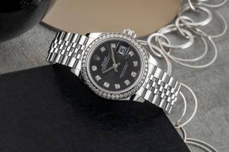 Thumbnail von Rolex Lady-Datejust Steel / White Gold Diamonds Automatic Ref. 279384RBR B&P 2021
