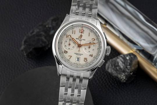  Breitling Premier B01 Chronograph 42 Stahl Automatik Ref. AB0145211G1A1 B&P New 