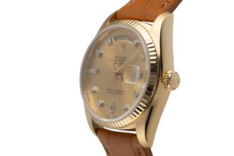 Thumbnail von Rolex Day-Date 36 18K (0,750) Gold Diamanten Herrenuhr Ref. 18038 Vintage