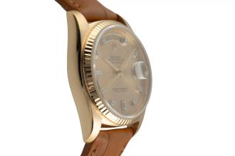 Thumbnail von Rolex Day-Date 36 18K (0,750) Gold Diamanten Herrenuhr Ref. 18038 Vintage
