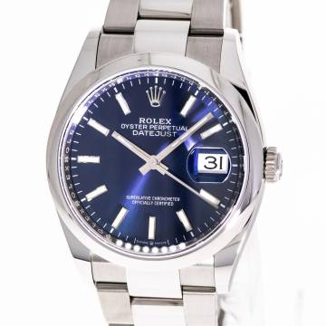  Rolex Datejust 36 Blue Oyster – 126200 – like NEW – 2023 Full Set 