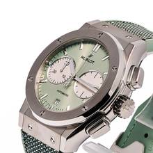 Thumbnail von Hublot Classic Fusion Chrono Titanium Sage Green – 521.NX.891G.NR – NEW & Unworn – 2026 Full Set
