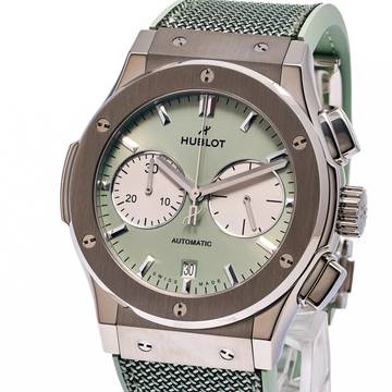  Hublot Classic Fusion Chrono Titanium Sage Green – 521.NX.891G.NR – NEW & Unworn – 2026 Full Set 