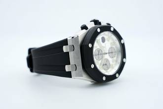 Thumbnail von Audemars Piguet Royal Oak Offshore Chronograph Rubberclad - 42MM - German Papers - Fresh Service At AP Service Center - New Bezel & Pushers - New Strap - 25940SK.OO.D002CA.02.A 2007