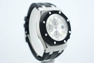 Thumbnail von Audemars Piguet Royal Oak Offshore Chronograph Rubberclad - 42MM - German Papers - Fresh Service At AP Service Center - New Bezel & Pushers - New Strap - 25940SK.OO.D002CA.02.A 2007