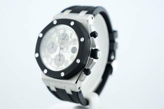 Thumbnail von Audemars Piguet Royal Oak Offshore Chronograph Rubberclad - 42MM - German Papers - Fresh Service At AP Service Center - New Bezel & Pushers - New Strap - 25940SK.OO.D002CA.02.A 2007