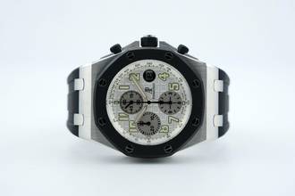 Thumbnail von Audemars Piguet Royal Oak Offshore Chronograph Rubberclad - 42MM - German Papers - Fresh Service At AP Service Center - New Bezel & Pushers - New Strap - 25940SK.OO.D002CA.02.A 2007