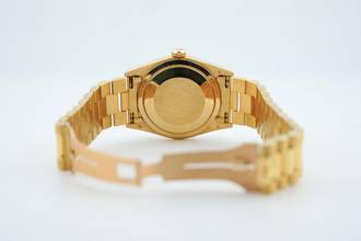 Thumbnail von Rolex Day-Date 36 Black Onyx Diamond Dial - German Day Wheel - Yellow Gold - 18238 1994