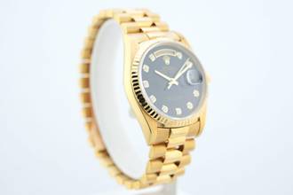 Thumbnail von Rolex Day-Date 36 Black Onyx Diamond Dial - German Day Wheel - Yellow Gold - 18238 1994