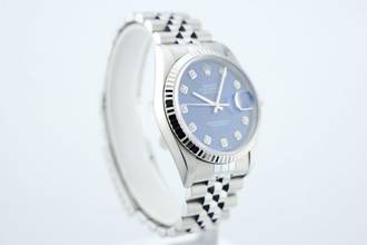 Thumbnail von Rolex Datejust 36 36MM - Sodalite Dial - Diamond Indices - Jubilee Bracelet - 16234 1999