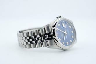 Thumbnail von Rolex Datejust 36 36MM - Sodalite Dial - Diamond Indices - Jubilee Bracelet - 16234 1999