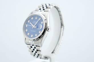 Thumbnail von Rolex Datejust 36 36MM - Sodalite Dial - Diamond Indices - Jubilee Bracelet - 16234 1999