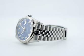 Thumbnail von Rolex Datejust 36 36MM - Sodalite Dial - Diamond Indices - Jubilee Bracelet - 16234 1999