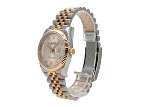 Thumbnail von Rolex Datejust 36 Oystersteel / Gelbgold 126233 Silber Römisch Diamant Jubile-Band