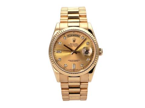  Rolex Day-Date 36 18 kt Gelbgold Ref. 118238 Champagner DIA 