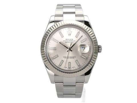  Rolex Datejust II Ref. 116334 Silber Index 