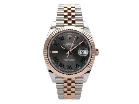  Rolex Datejust 41 Edelstahl Everose-Gold 126331 Slate Römisch Jubile-Band 