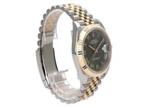 Thumbnail von Rolex Datejust 41 Edelstahl Gelbgold 126333 Olivegrün Jubile-Band