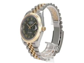 Thumbnail von Rolex Datejust 41 Edelstahl Gelbgold 126333 Olivegrün Jubile-Band
