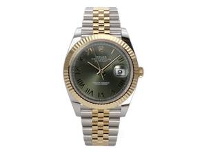 Thumbnail von Rolex Datejust 41 Edelstahl Gelbgold 126333 Olivegrün Jubile-Band