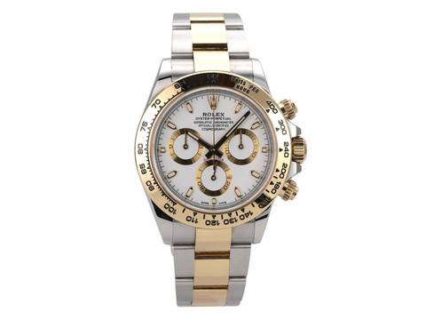  Rolex Daytona Edelstahl / Gelbgold Ref. 116503 Weiss 