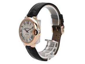 Thumbnail von Cartier Ballon Bleu 33mm by Cartier Rose Gold / Leather Ref. W6920097