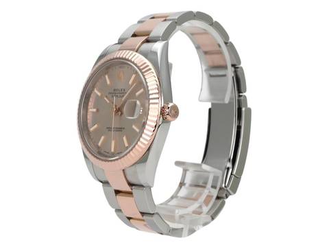  Rolex Datejust 41 Edelstahl Everose-Gold Ref. 126331 Sundust 