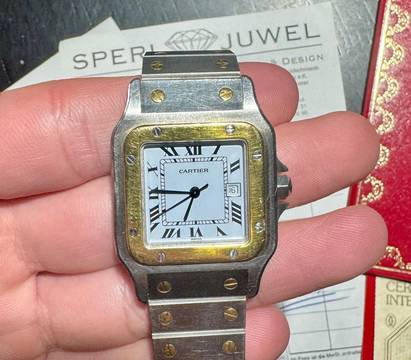 Cartier Santos Carrée | 2961 | orig. Certificate 1988 | Service 2025