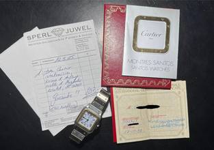 Thumbnail von Cartier Santos Carrée | 2961 | orig. Certificate 1988 | Service 2025