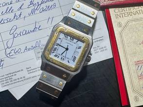 Thumbnail von Cartier Santos Carrée | 2961 | orig. Certificate 1988 | Service 2025