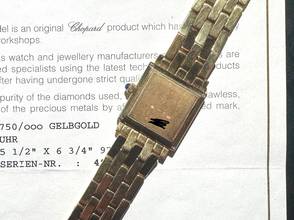 Thumbnail von Chopard Tank Lady | 7401 | Full Set 2009 | orig. yellow gold bracelet