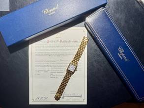 Thumbnail von Chopard Tank Lady | 7401 | Full Set 2009 | orig. yellow gold bracelet