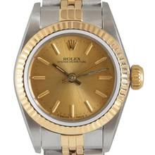 Thumbnail von Rolex Oyster Perpetual 67193 26MM Champagne dial Full Set TOP Condition