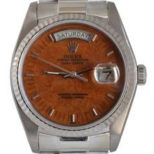 Thumbnail von Rolex Day-Date 18039 President wood dial white gold 18KT Full Set TOP Condition