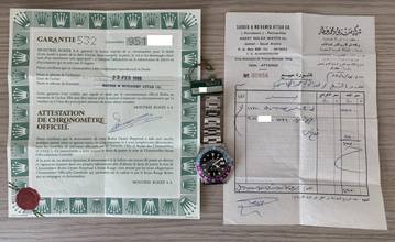 Thumbnail von Rolex GMT-Master 16750 never polished fuchsia bezel Full Set TOP Condition 1986's Full Set TOP Condition 1986's