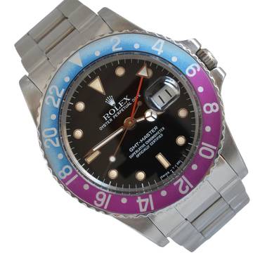  Rolex GMT-Master 16750 never polished fuchsia bezel Full Set TOP Condition 1986's Full Set TOP Condition 1986's 