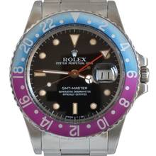 Thumbnail von Rolex GMT-Master 16750 never polished fuchsia bezel Full Set TOP Condition 1986's Full Set TOP Condition 1986's