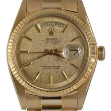 Thumbnail von Rolex Day-Date 1803 President Linen dial yellow gold 18KT Full Set TOP Condition